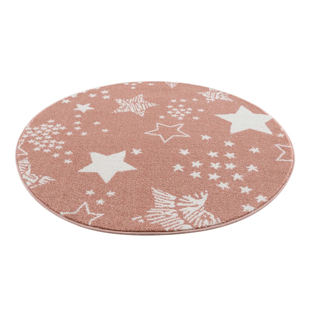 Kinderteppich Anime 9387 Rosa Sterne Kinderzimmer Kurzflor Chanhassen