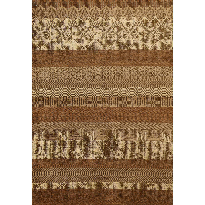 One-of-a-Kind 4'2" X 6'2" New Age Wool Area Rug in