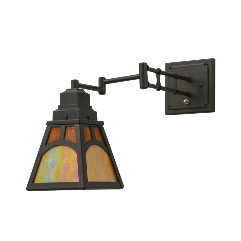 Lampe murale avec bras pivotant 1 lumière mission hill top
