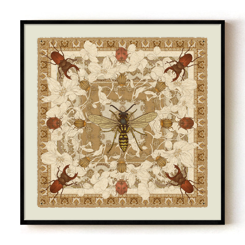 Apothecary Of Beetles, 20" H x 20" W, Black