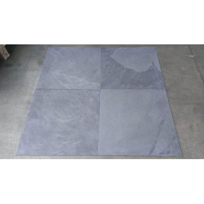 Carreau de mur et de plancher en pierre ardoise 16 po x 16 po