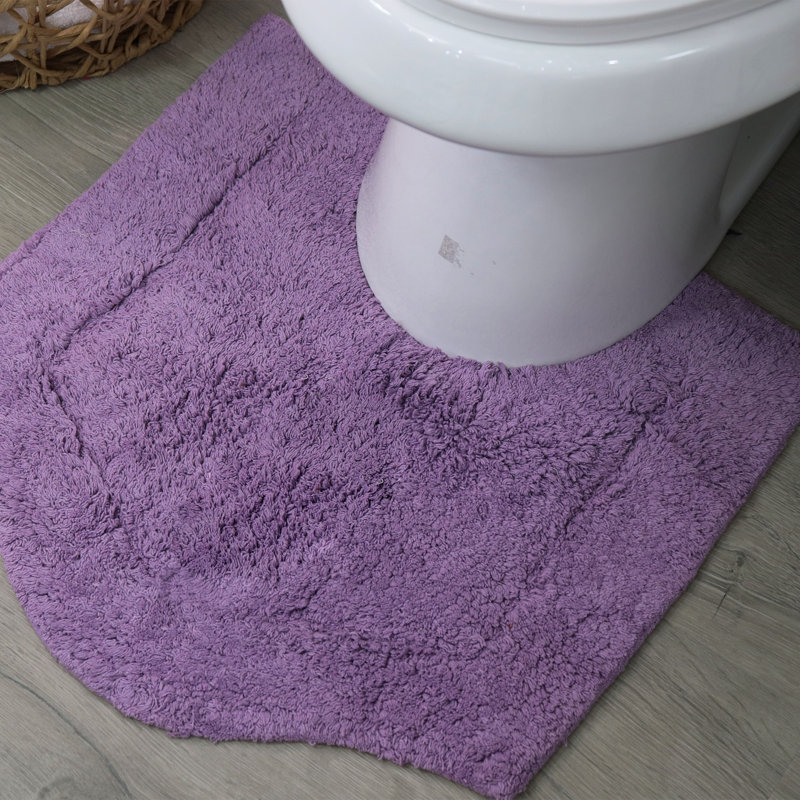 Morissette 100% Cotton Contour Mat 20"x20", Purple