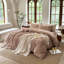 Ensemble de housse de couette rayé 100% coton délavé DONEUS-120141894-113054928