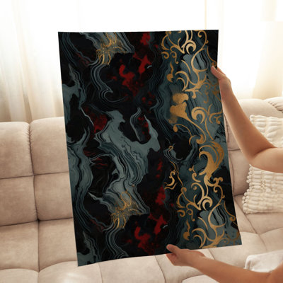 «Abstract Luxe Symphony I», reproduction d'art moderne sans cadre