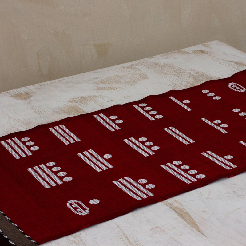 Geometric 100% Cotton Table Runner