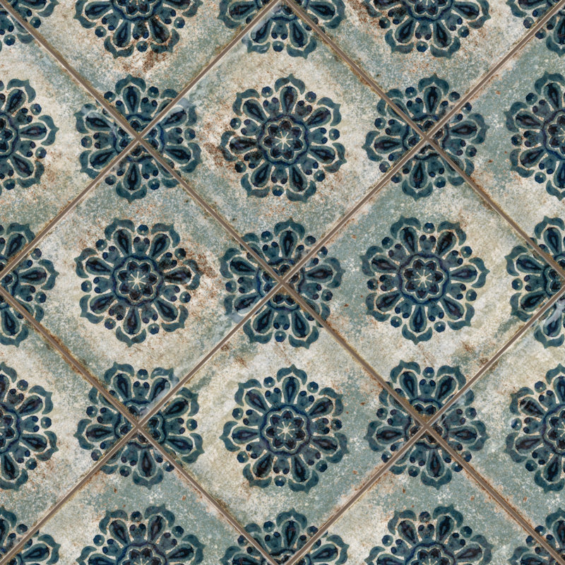 Carrelage en céramique 8 "x 8" Livorno Decor