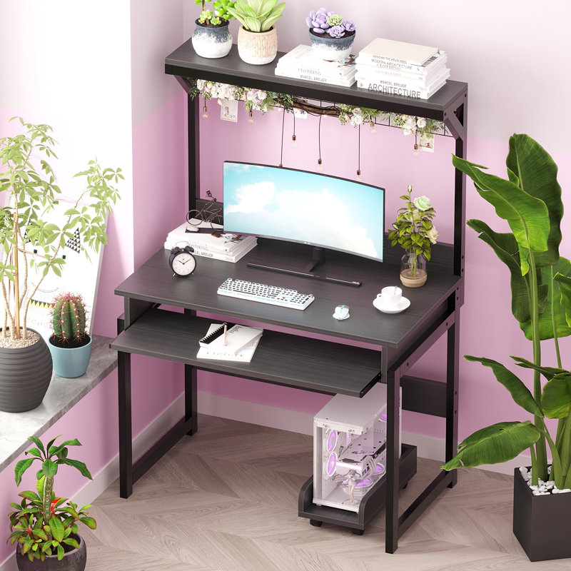 Kareshan Steel Computer Desk, Black