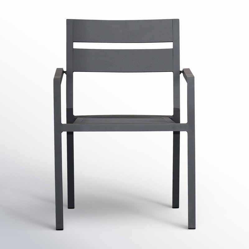 Pacifica Outdoor Dining Armchair, Slate