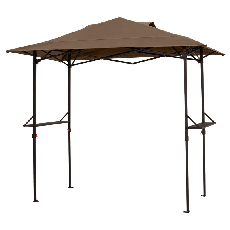 8 Ft. X 5 Ft. Portable BBQ Gazebo With Canopy, Brown