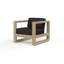 Coastal Teak Patio Chair with Sunbrella Cushions-487892799