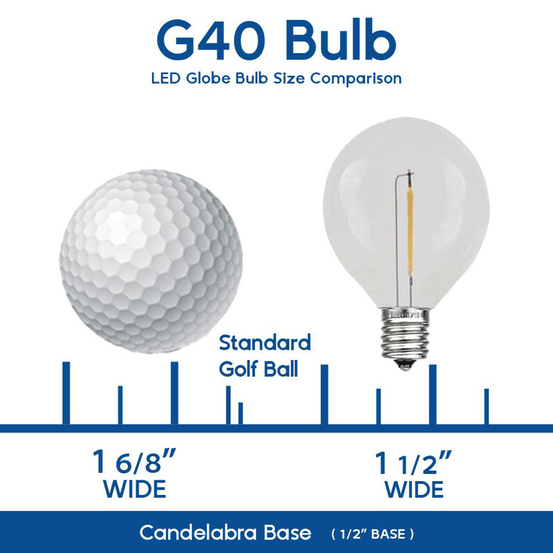 Lymann Outdoor 25 - Bulb 2.25'' Plug-in LED Globe String Light, Multicolor