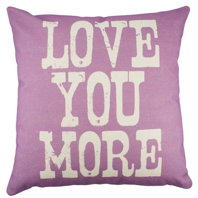 Love You More Throw Pillow