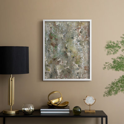 «Abstract Bark II», reproduction encadrée - bois massif