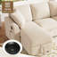 Chenille L-Shaped Corner Sofa with Storage Chaise & Sleeper Function, Modern 3-Seater Couch with 2 Cushions-1783660043