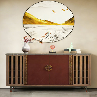 Retro simple and light luxury sideboard