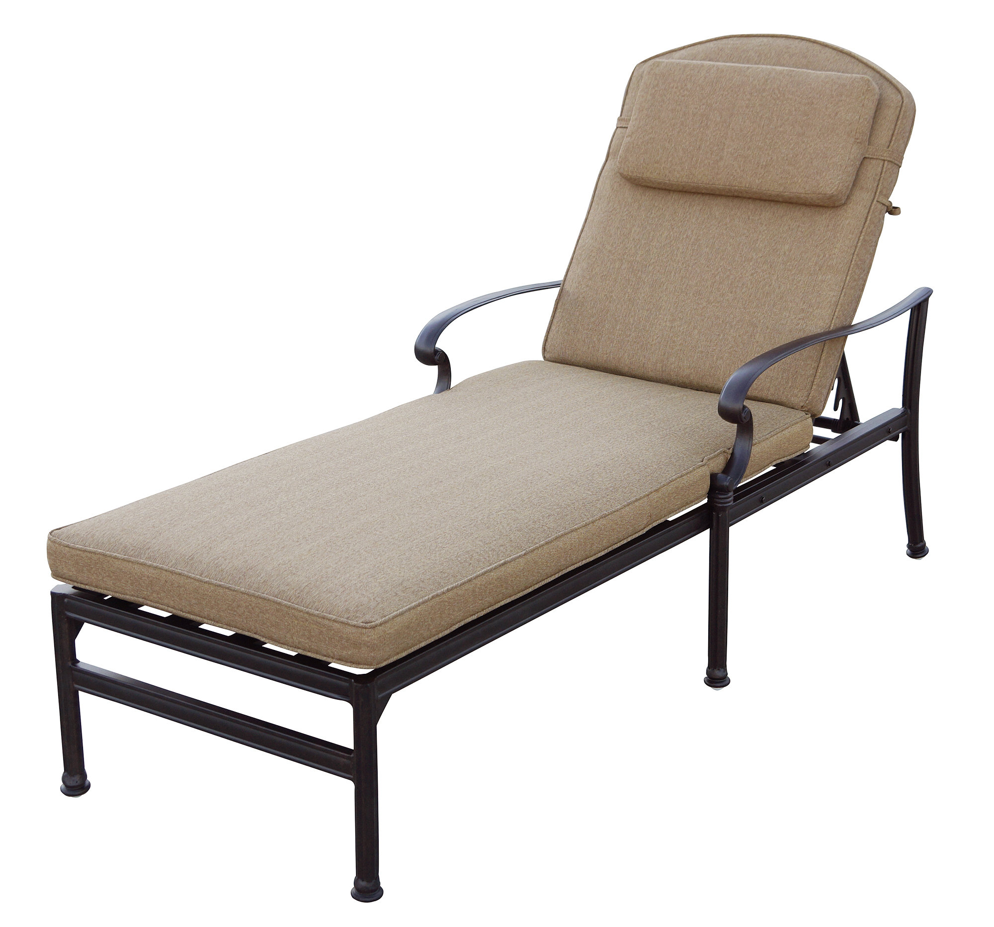 Venters chaise lounge set with cushions and outlet table