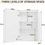 Mirrored Bathroom Cabinets Adjustable Shelves