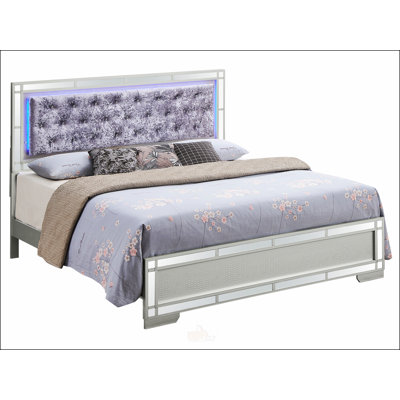 Glamorous  Champagne Queen Bed