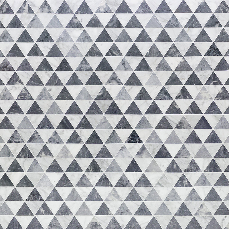 Carreau de mosaïque en marbre aléatoire de 12 po x 12 po Charisma