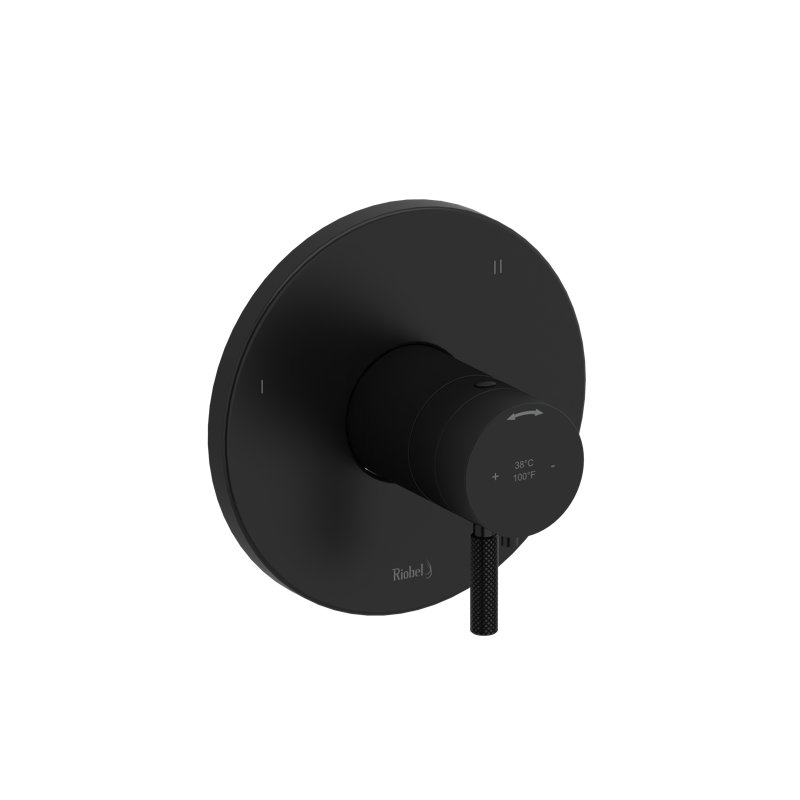Garniture thermo-équilibrée 1/2 "avec 5 fonctions Riu, Noir