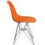 Chaise en plastique Daker avec base chromée-755139516