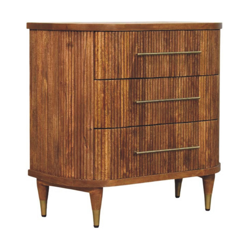 Solid Wood 3 - Drawer Standard Accent Chest