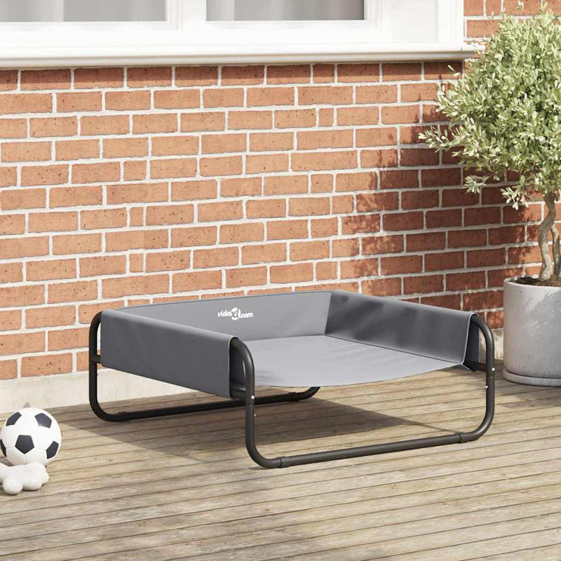 Oxford Fabric Pet Bed, Light Grey, 28.5cm H x 70cm W x 70cm D