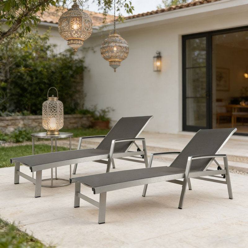 CHAISE LUNGE, Gris, 2