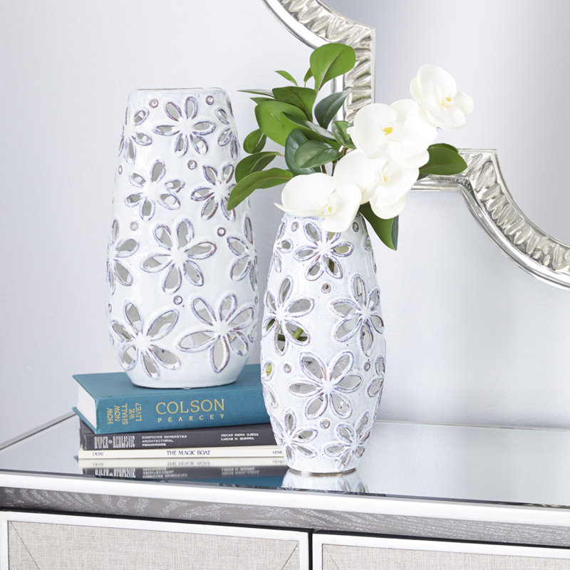Ensemble de 2 vases de table en céramique 2 pièces Flatto