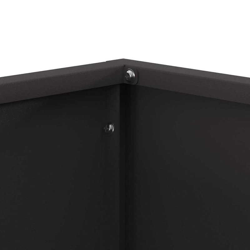Metal Fire Pit, Black, 30cm H x 40cm W x 40cm D