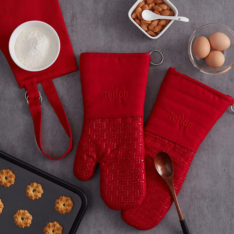 Solid Color Apron Sets, Red