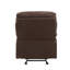 Fauteuil inclinable et oscillant en microfibre chocolat-1899459991