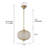 1-light Oval Crystal Globe Pendant-1681280056