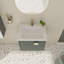 Meuble-lavabo simple 23,8 po avec plateau en céramique Foerer-774340958
