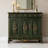 Green Solid Wood Shoe Storage Bench-1105006424