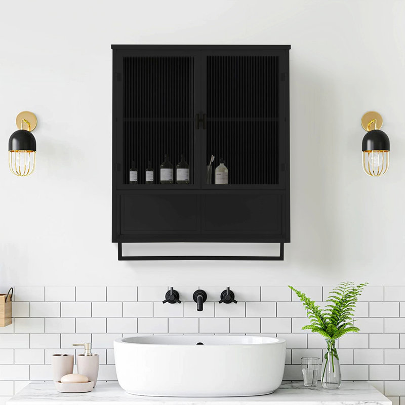 Armoire d'appoint Janalle, Noir, noir, noir, noir