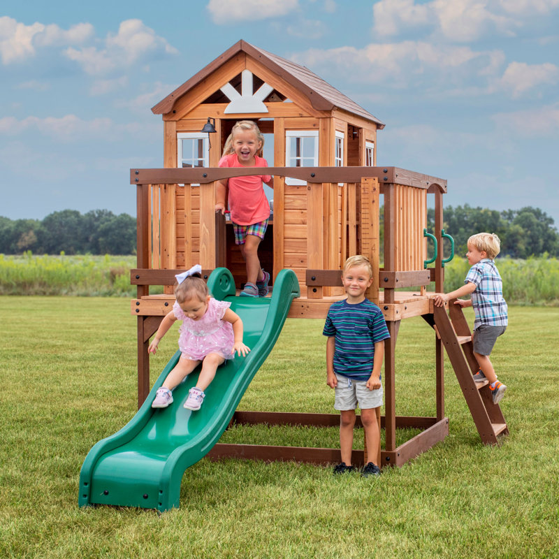 Backyard Discovery Echo Heights Cedar Playhouse with Kitchen