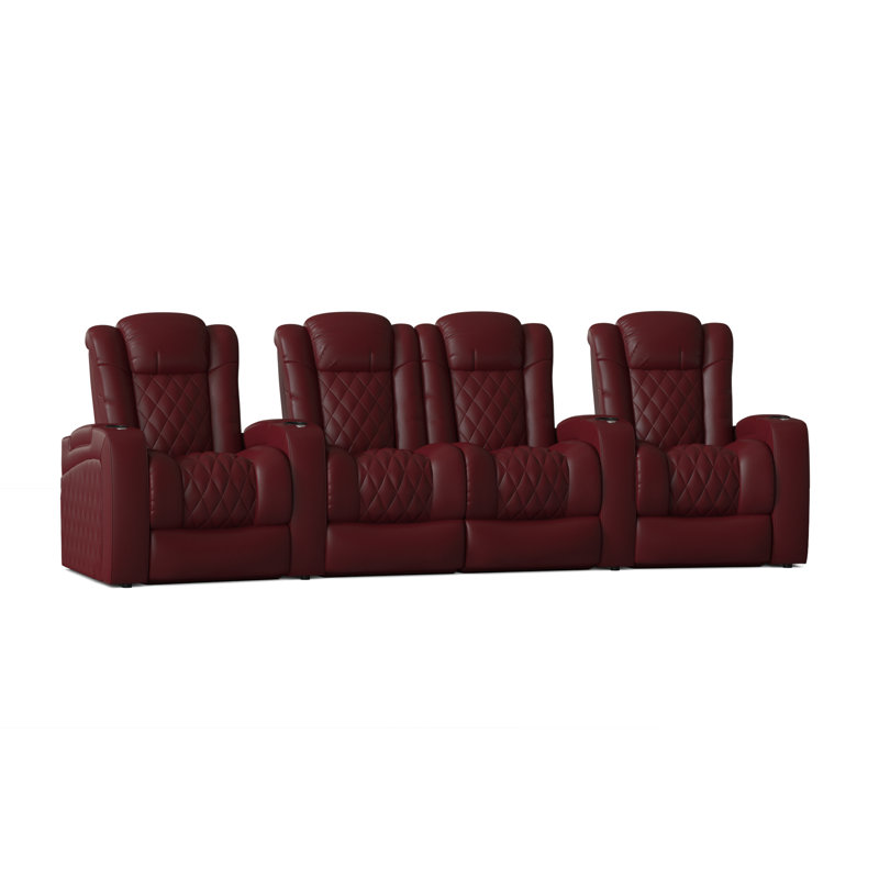 Sièges configurables home theater (rangée de 4), Cerise luxueuse