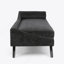 Chaise longue rembourrée avec petit coussin décoratif