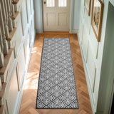 Austell Machine Woven Synthetic Geometric Area Rug