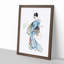Beautiful Geisha by Katsushika Hokusai - Single Picture Frame Painting-55543808-55543812