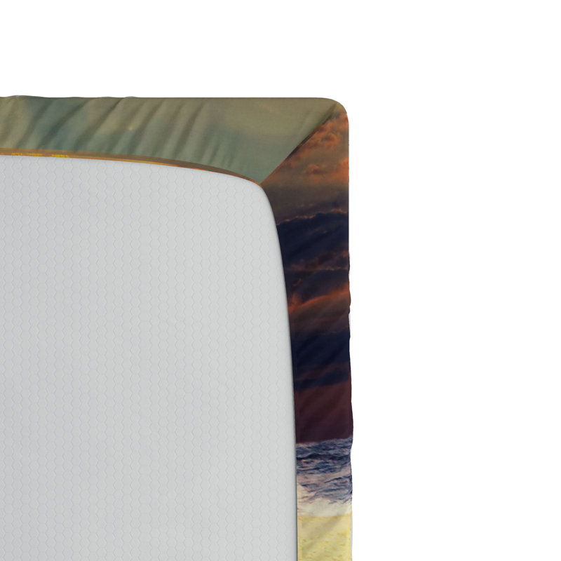 Beach Microfiber Fitted Sheet, Twin Fitted Sheet