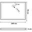 Base de douche rectangulaire en ABS Vidaxl 27,6 po x 39,4 po-78546158