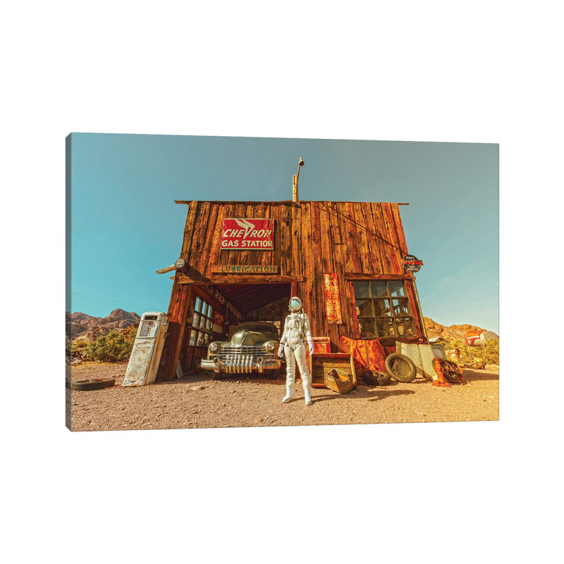 " The Lonely Astronaut X " by Karen Jerzyk, 26" H x 40" W x 1.5" D