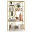 177cm H x 100cm W Metal Etagere Bookcase-407304935