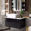 Wall Mounted Floating Single Bathroom Vanity With Sink