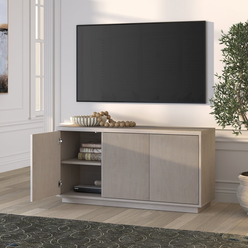 Meuble télé Kelsey, Aulne blanc