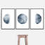 Moon " Moon Phrases Simple Minimalist Home Artwork Decoration For Living Room Bedroom " 3 - Pieces-98696194