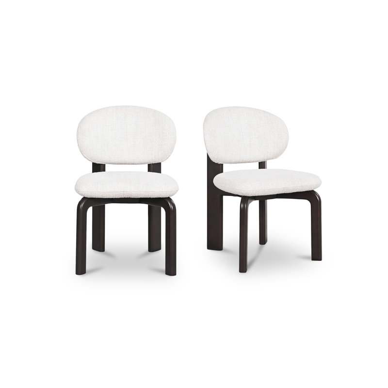 Sami Dining Chair Brown Set Of Two, White