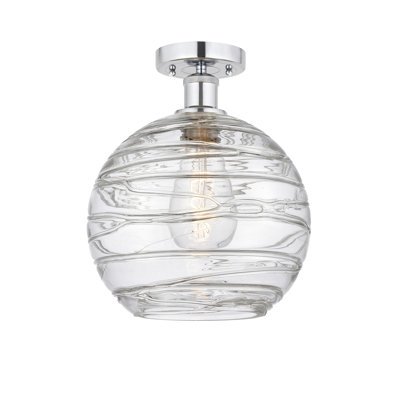 Glass Semi Flush Mount